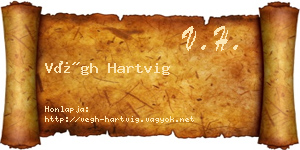 Végh Hartvig névjegykártya